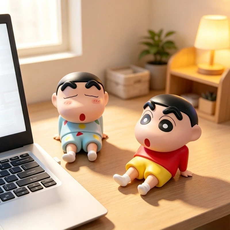 حامل هاتف على شكل شخصية كرايون - مراجعة Vinyl Figure Blank وسعره